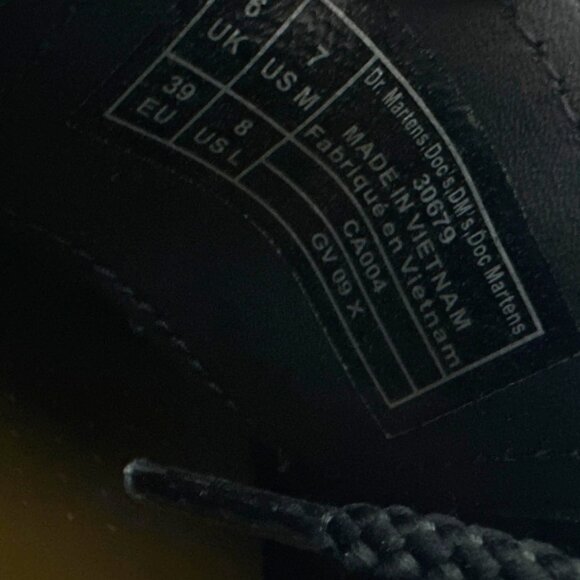 NEW Dr Martens 1461 Bex Leather Oxford Shoe Boots Black Lace Up Ankle EU 39 - Picture 8 of 9